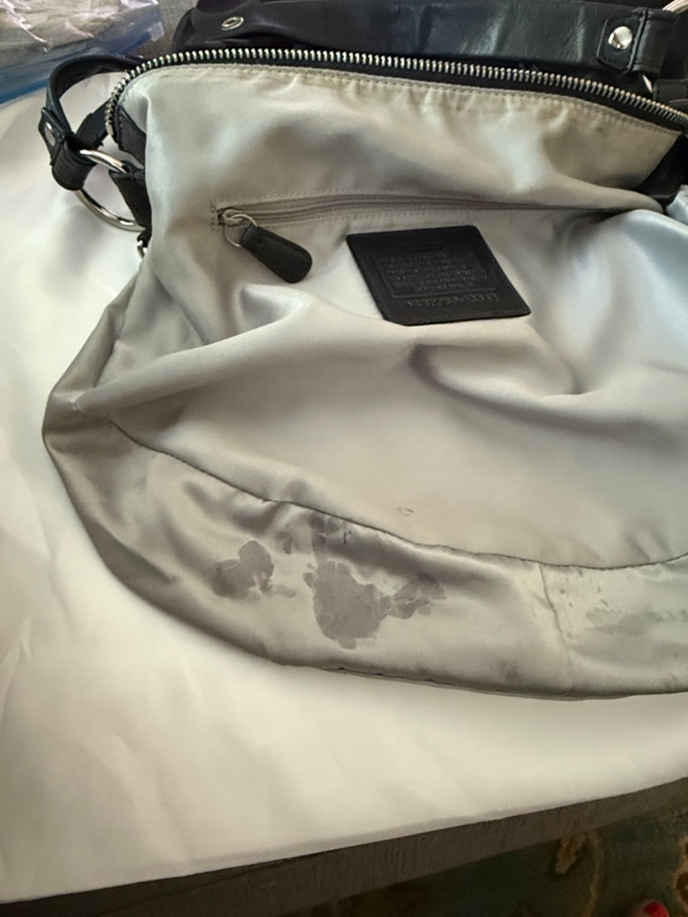 Coach Black Signature Jacquard & Leather Shoulder Hobo - Picture 10 of 10